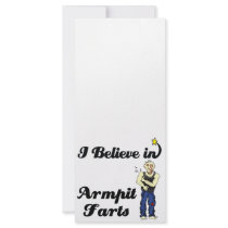i believe in armpit farts rack card design