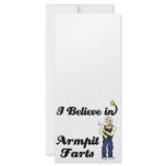 i believe in armpit farts rack card design