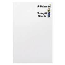 i believe in armpit farts stationery design