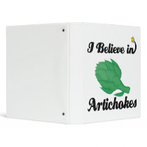 i believe in artichokes 3 ring binders