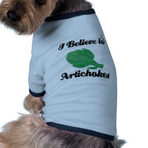 i believe in artichokes dog clothing