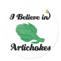i believe in artichokes sticker
