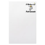 i believe in astronauts customized stationery