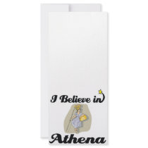 i believe in Athena Personalized Rack Card