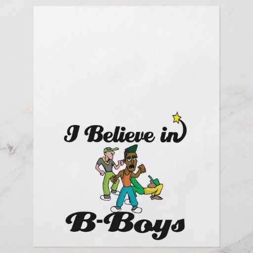 i believe in B-boys Full Color Flyer