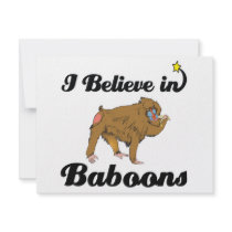 i believe in baboons personalized announcements