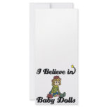 i believe in baby dolls personalized rack card