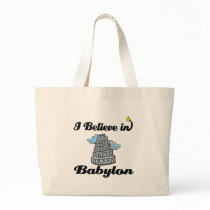i believe in Babylon Canvas Bags