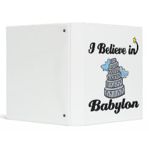 i believe in Babylon 3 Ring Binders