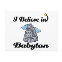 i believe in Babylon Post Card