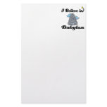 i believe in Babylon stationery