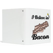 i believe in bacon vinyl binder