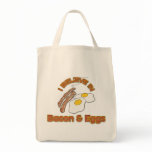 I Believe In Bacon &amp; Eggs Canvas Bags