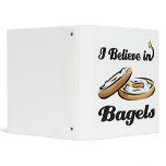 i believe in bagels vinyl binder