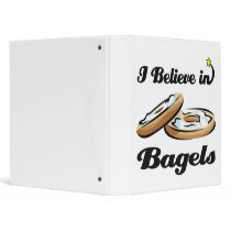 i believe in bagels vinyl binder