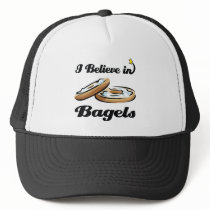 i believe in bagels mesh hats