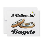 i believe in bagels custom invitations