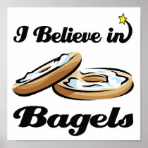 i believe in bagels print