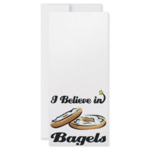 i believe in bagels customized rack card