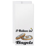 i believe in bagels rack cards