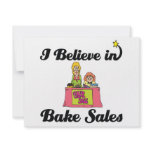 i believe in bake sales invitations