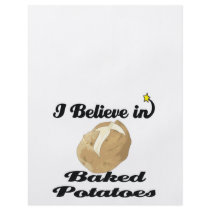 i believe in baked potatoes custom flyer