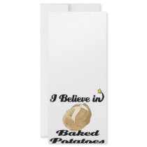 i believe in baked potatoes rack card template