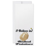 i believe in baked potatoes rack card template
