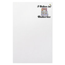 i believe in bakeries custom stationery