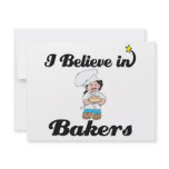 i believe in bakers personalized invitations