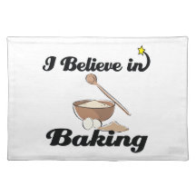 i believe in baking place mat