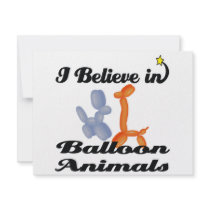 i believe in balloon animals invites