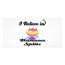 i believe in banana splits photo card template