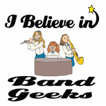 i believe in band geeks photo sculptures