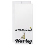 i believe in barley rack card design