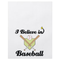 i believe in baseball flyer
