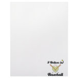 i believe in baseball letterhead template