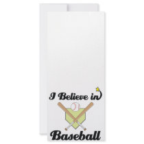 i believe in baseball custom rack card
