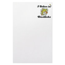 i believe in basilisks personalized stationery