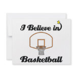 i believe in basketball personalized invite