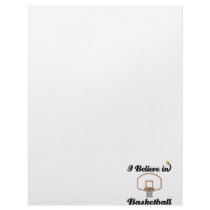 i believe in basketball custom letterhead