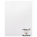 i believe in basketball custom letterhead