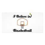 i believe in basketball picture card