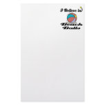 i believe in beach balls stationery