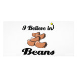 i believe in beans photo card template