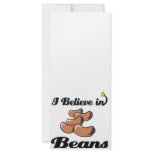 i believe in beans rack card