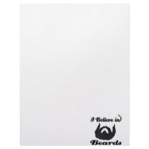i believe in beards personalized letterhead