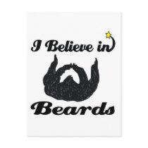 i believe in beards postcards