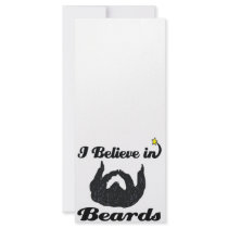 i believe in beards rack card design