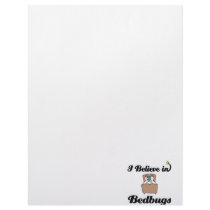i believe in bedbugs customized letterhead